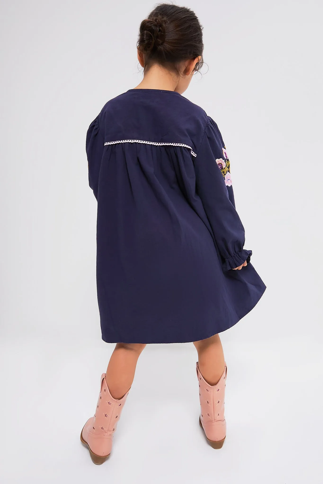 Navy Floriane Dress