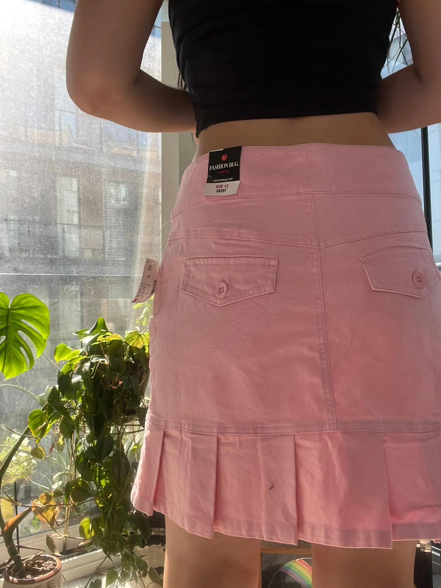 NWT 2000s Vintage Pink Pleated Skirt