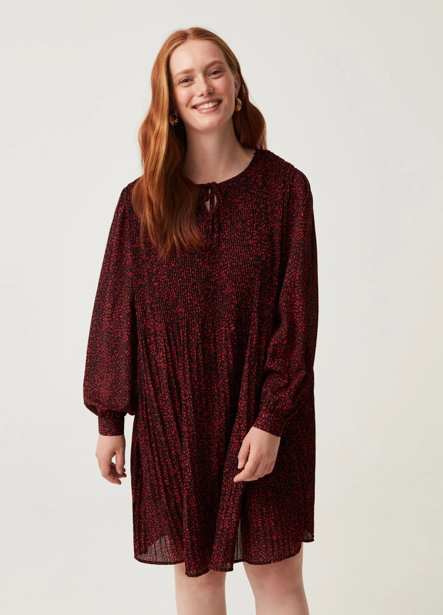 OVS Mya Curvy Dress With Animal Print Pattern