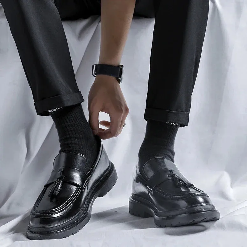 Paolo Genuine Leather Tassel Loafers