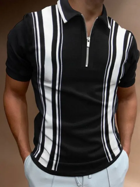 Patterned Polo Shirt