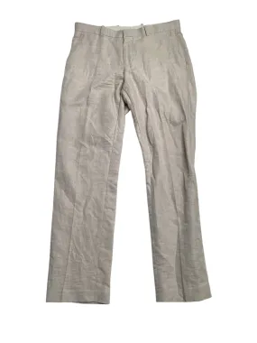 Perry Ellis Portfolio Mens Modern fit Dress Pants 38 / 29 Beige Solid