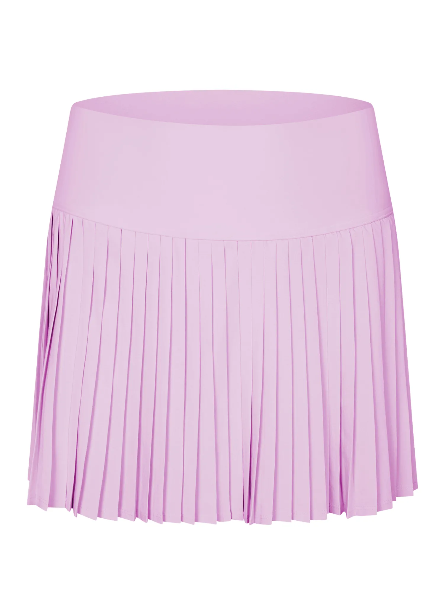 Petal Pink "Maddie" Full Pleat Active Skirt with Pockets in Shorts Liner