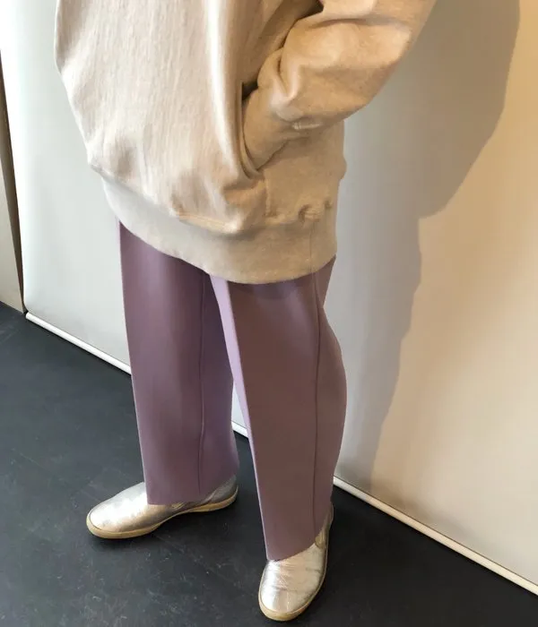 PHEENY/AMUNZEN HIGH WAIST TAPERED PANTS(LAVENDER)