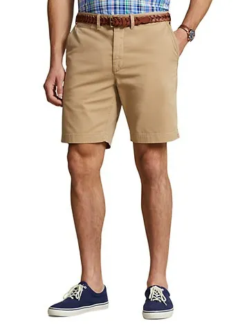 Polo Ralph Lauren Mens Classic fit Chinos Shorts 52 Beige Solid