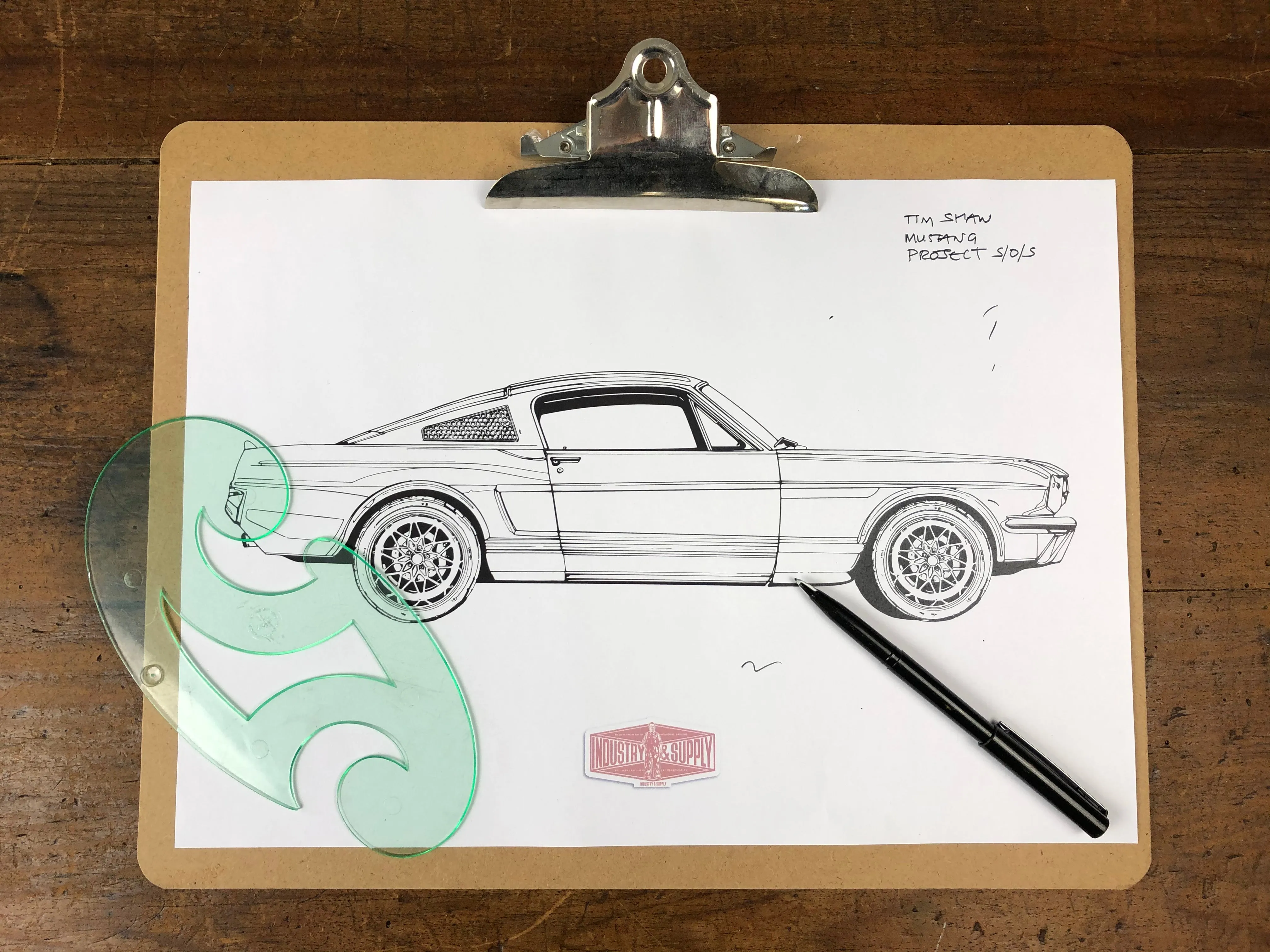 PROJECT SOS MUSTANG (SIDE VIEW) T-SHIRT