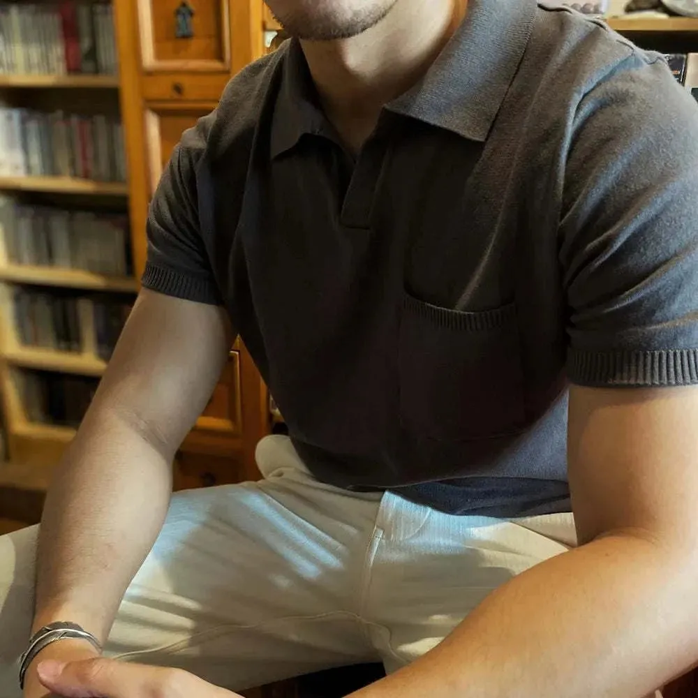 Retro elegant summer polo t-shirt