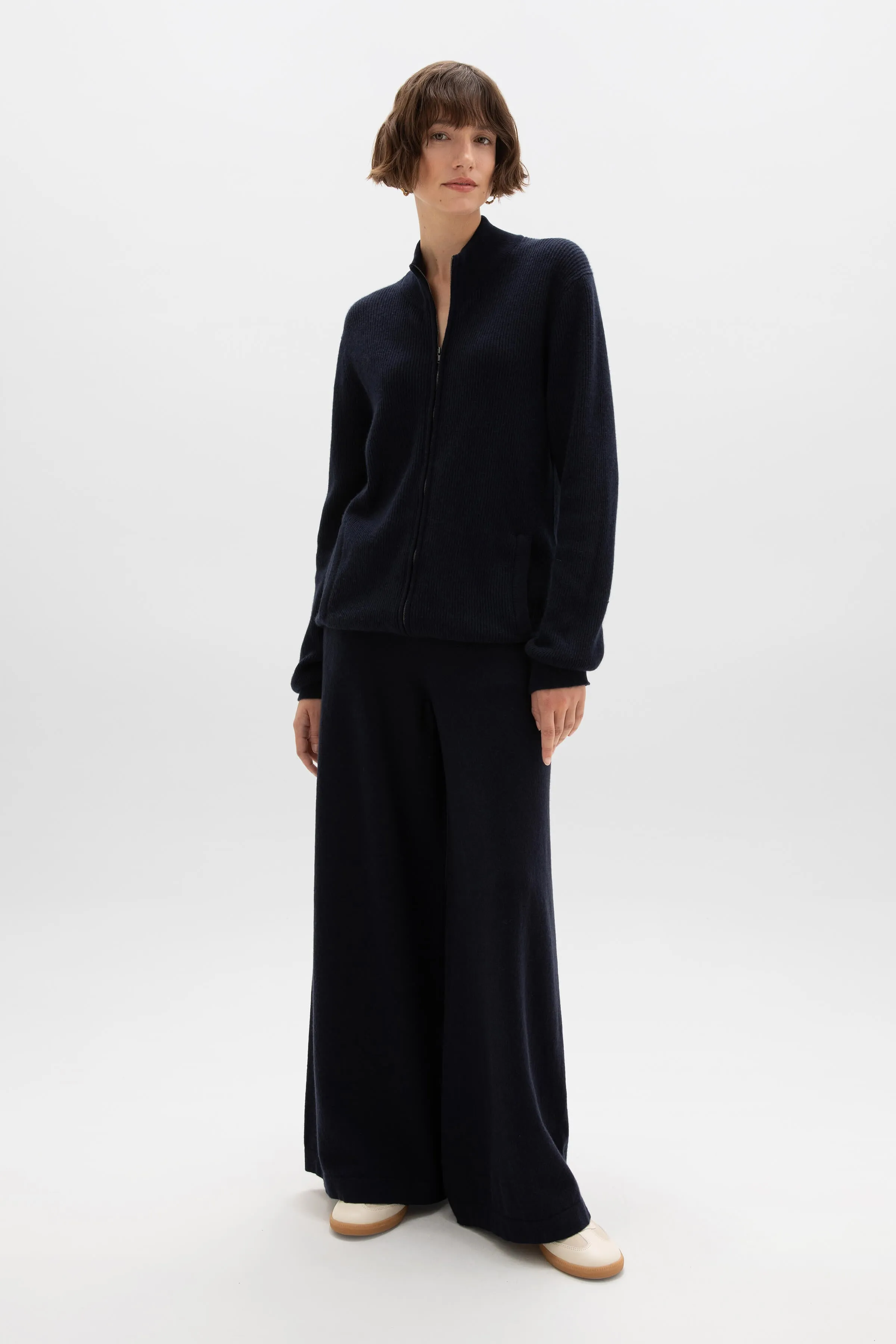 Ribbed Cashmere Cardigan