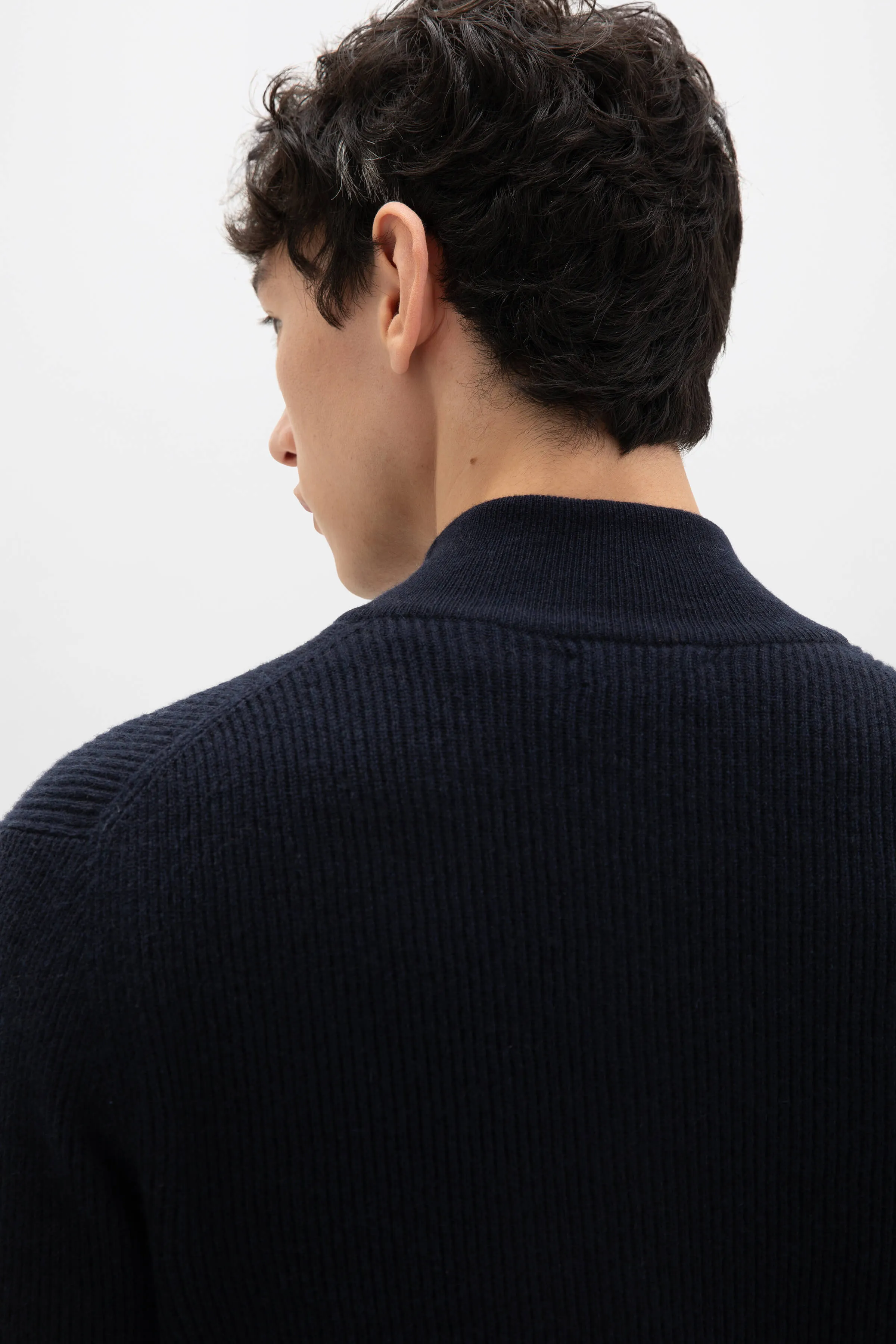 Ribbed Cashmere Cardigan