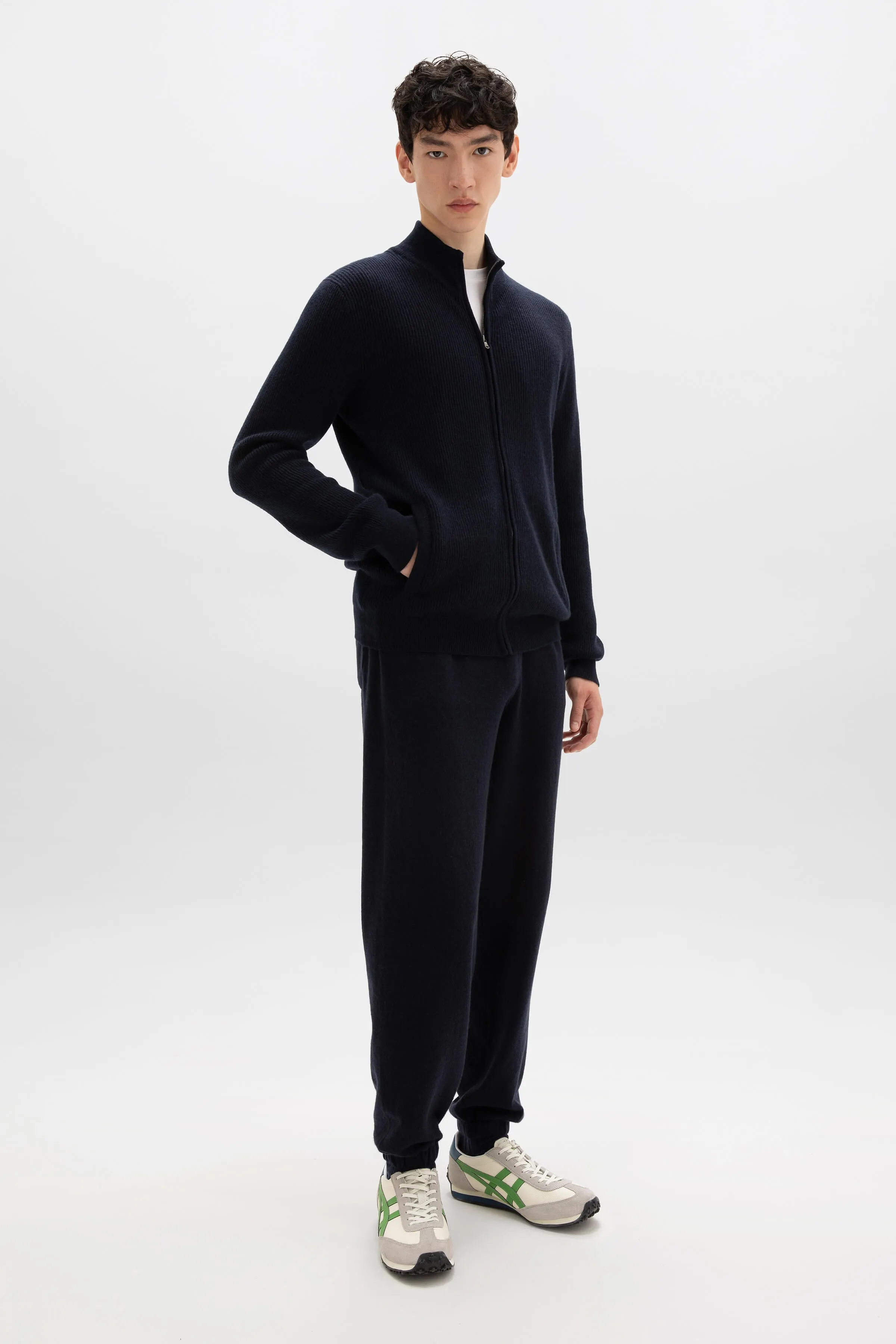 Ribbed Cashmere Cardigan