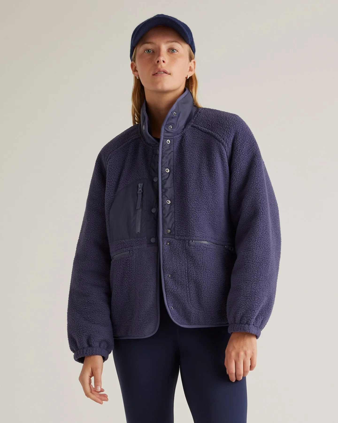 Sherpa Snap Front Jacket