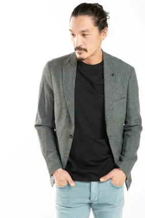 Single Button Blazer - Grey