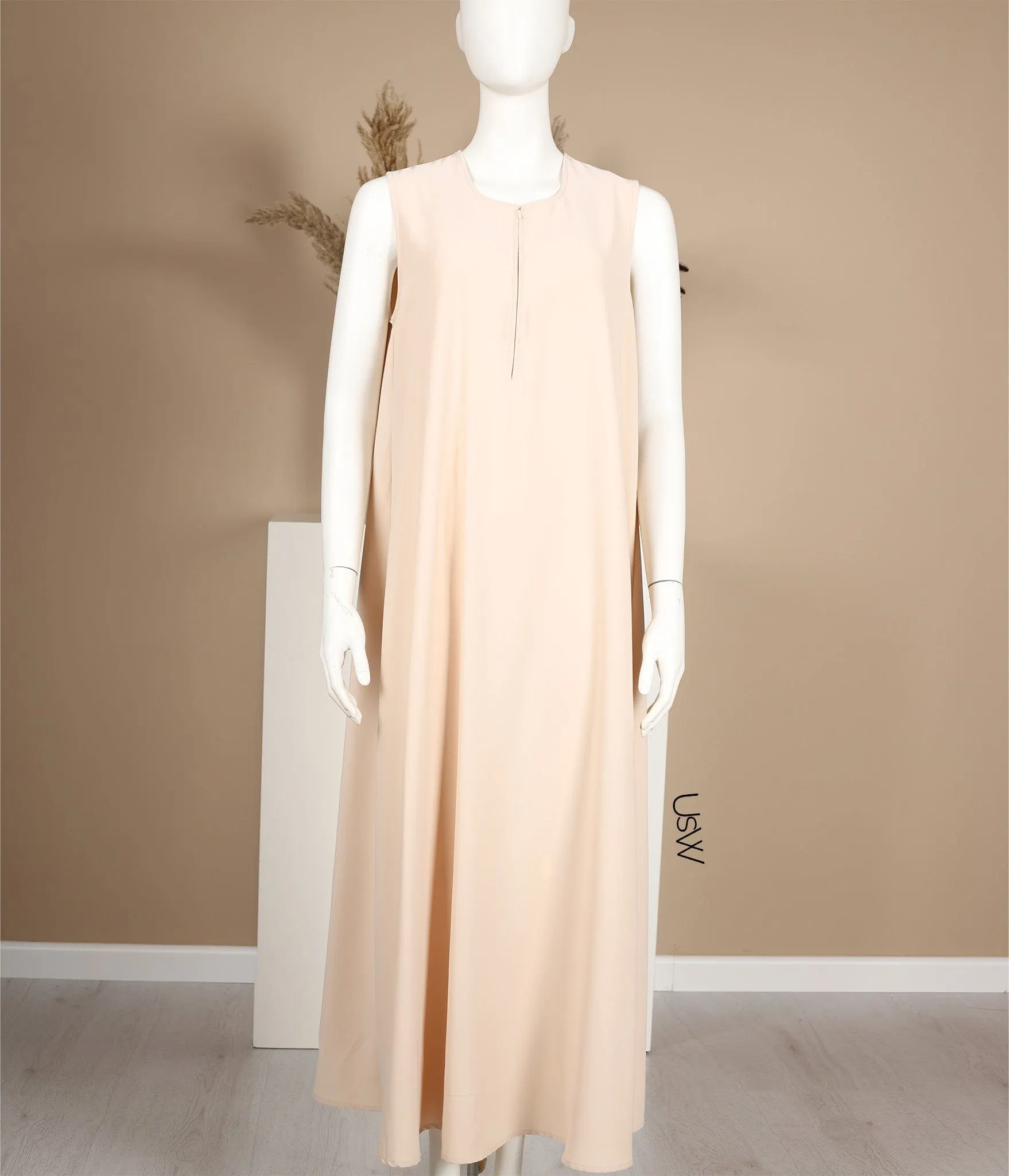 Slip Dress Pearl Stretch - Cream