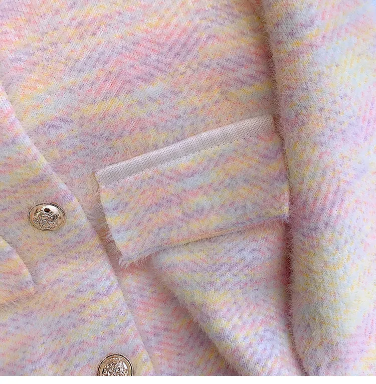 Sweetie Toro Purple Thickened Cardigan