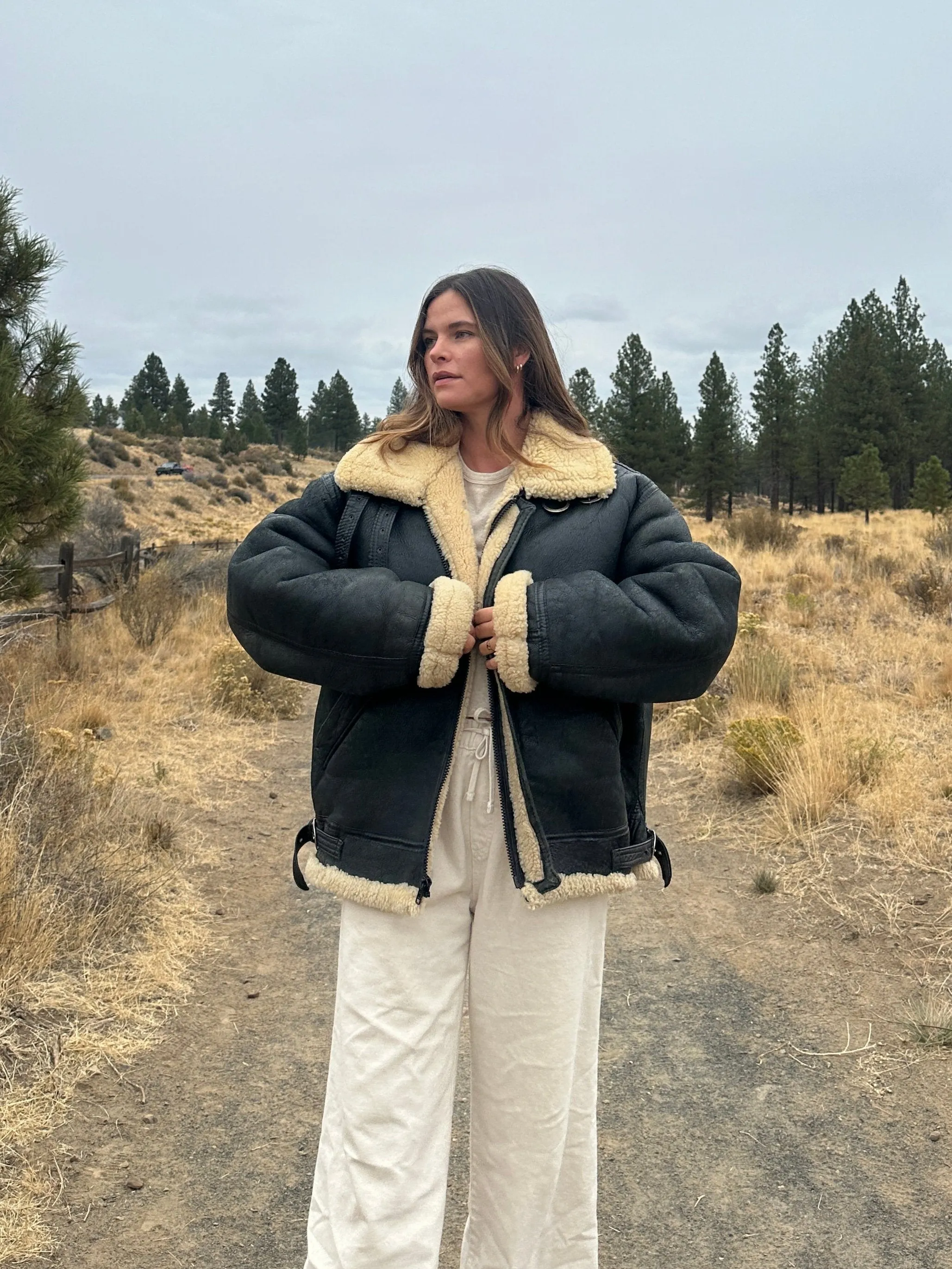 Vintage Shearling Leather B3 Bomber